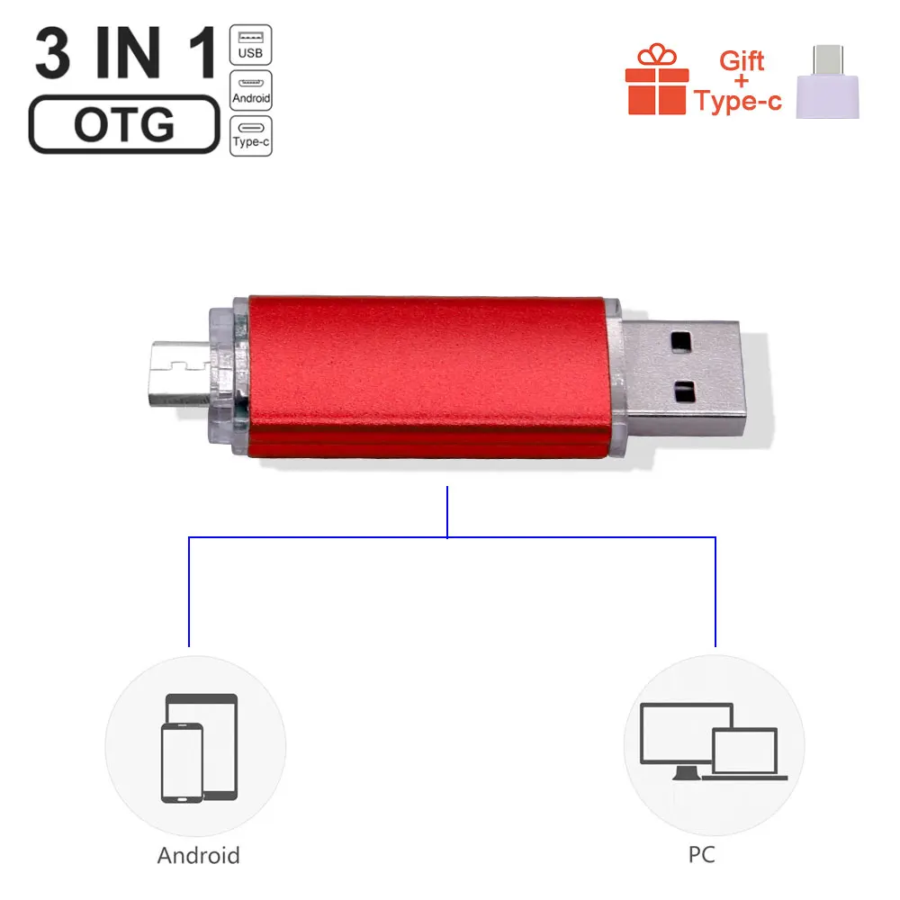 Яркий микро OTG USB флэш накопитель 4 ГБ 8 32 16 для Andriod телефона/PC свадьбы/фотографии