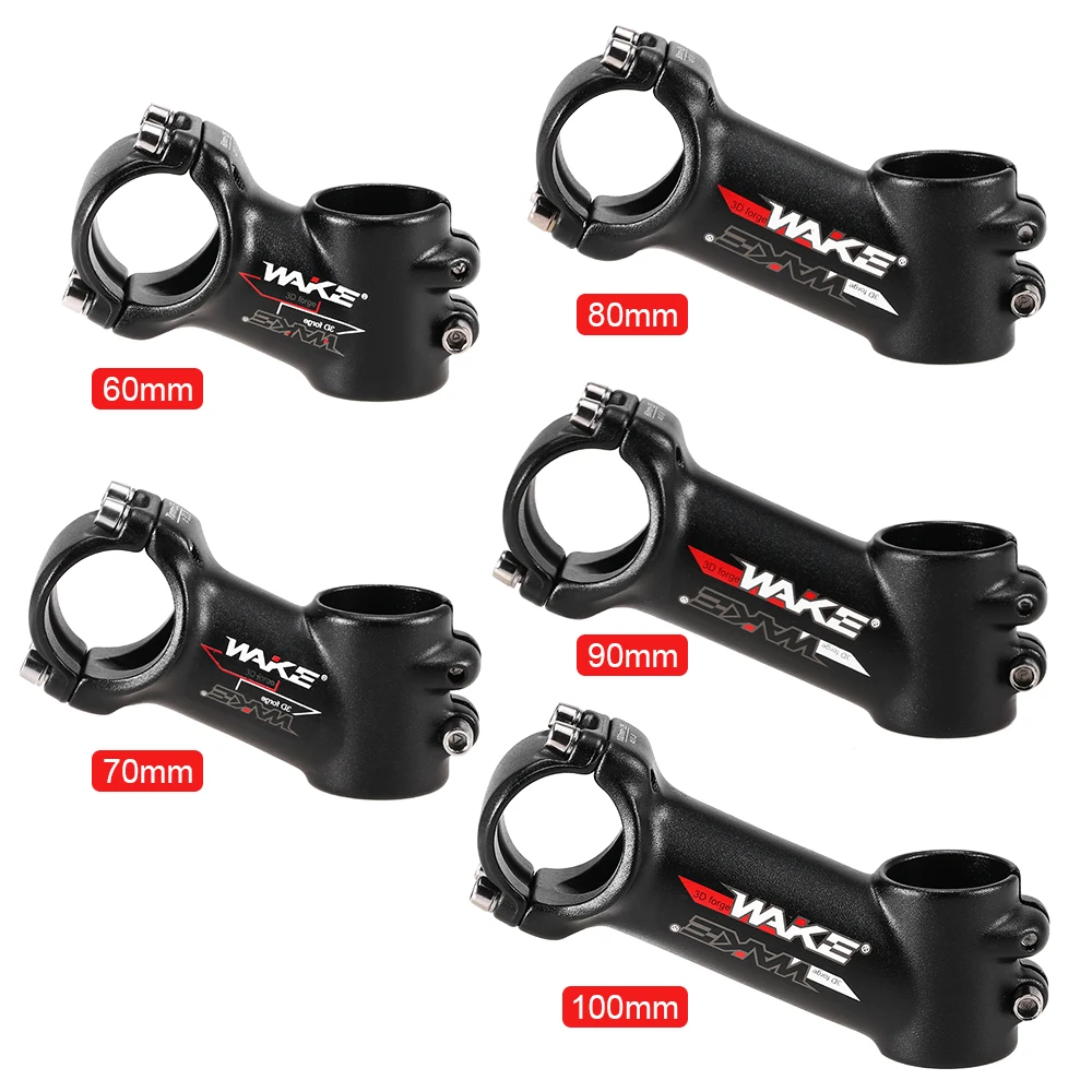 Hot New 31.8mm MTB Front Rod Stem Part 60mm 70mm 80mm 90mm 100mm Aluminum Alloy Road Bike 25 Degree Bicycle Handlebar | Спорт и