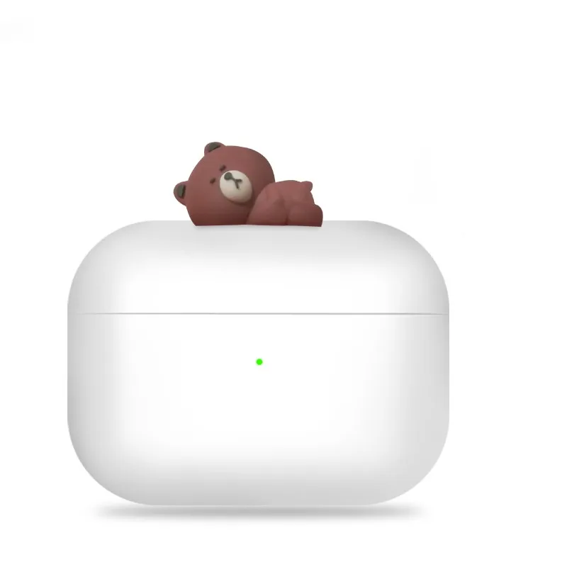 Силиконовый чехол для Apple Airpods Pro 3, чехол для AirPods Pro, чехол с изображением мультяшного уличного медведя кролика, беспроводной чехол для зарядки - Цвет: 7