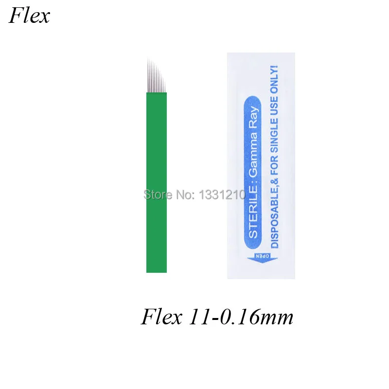 

Lвminas Para Tebori Microblading 11 Pontas Flex 0.16mm Permanent Makeup Eyebrow Tattoo Microblading Needles Disposable Blades