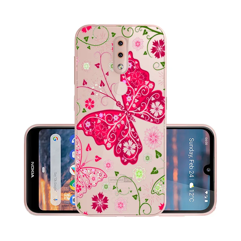 W041 Прозрачный чехол для nokia 4,2 3,2 2,2 чехол мягкий силиконовый DIY окрашенный Funda для nokia X71 чехол Coque Bumper nokia 3,2 nokia 4,2 - Цвет: W041