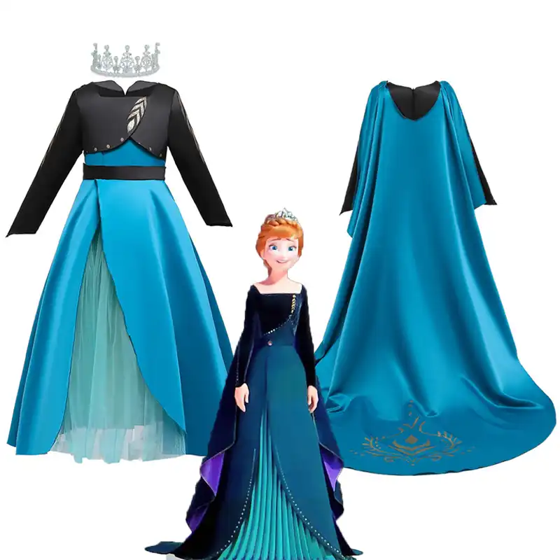 vestido verde anna frozen
