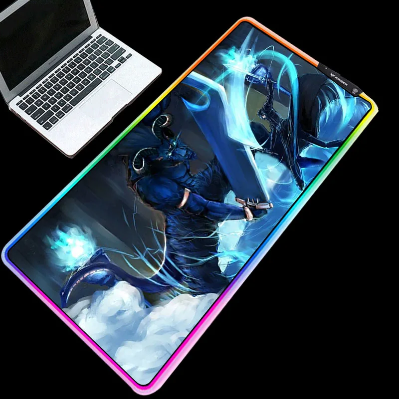 

XGZ Anime Pads Glowing Colorful Table Mat Sword Art Online Mouse-pad RGB Durable Rubber Base Non-slip Game Player Desk Mats