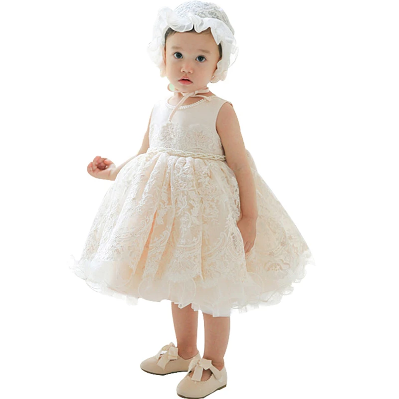 Платье для малышей ясельного возраста, платье на крестины для девочек для возраста от 1 наряд для первого дня рождения Свадебная вечеринка эксклюзивная детская одежда принцессы для девочек, одежда