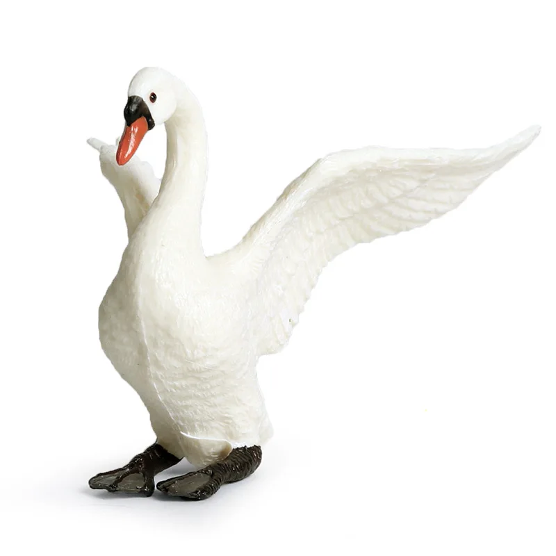 

Children's Simulated wildlife model poultry hatching protein Swan wings toy model