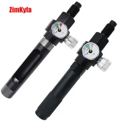 12g CO2 Cartridge DIY Quick Change Adapter with 0-800psi Regulator for PCP SIG SAUER MPX / MCX