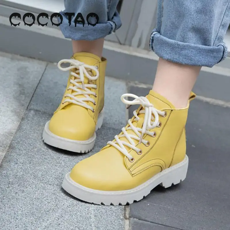 

Martin boots female 2019 new students English summer breathable joker autumn wind colour leisure short boots35