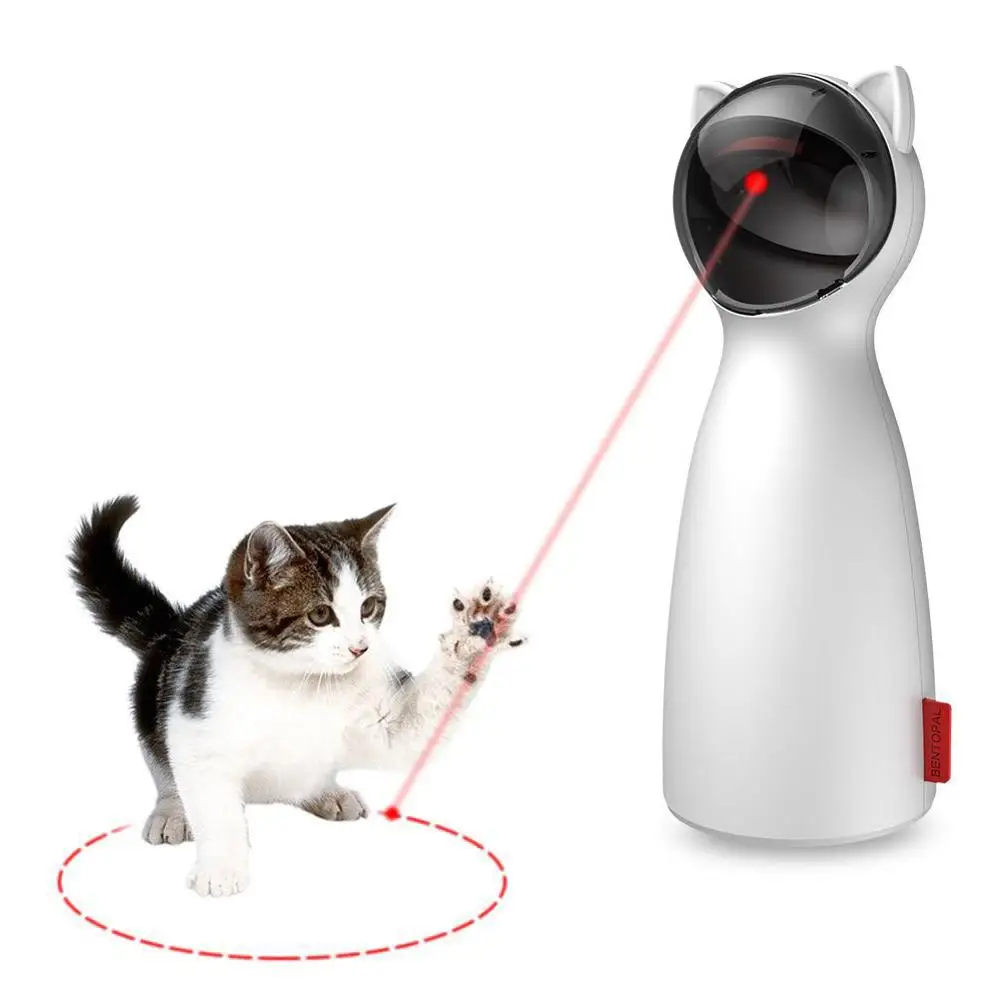 Automatic Cat Teaser Creative Cat Pet LED Laser Funny Toy Smart USB Exercise Training Entertaining Multi-Angle Adjustable Toy