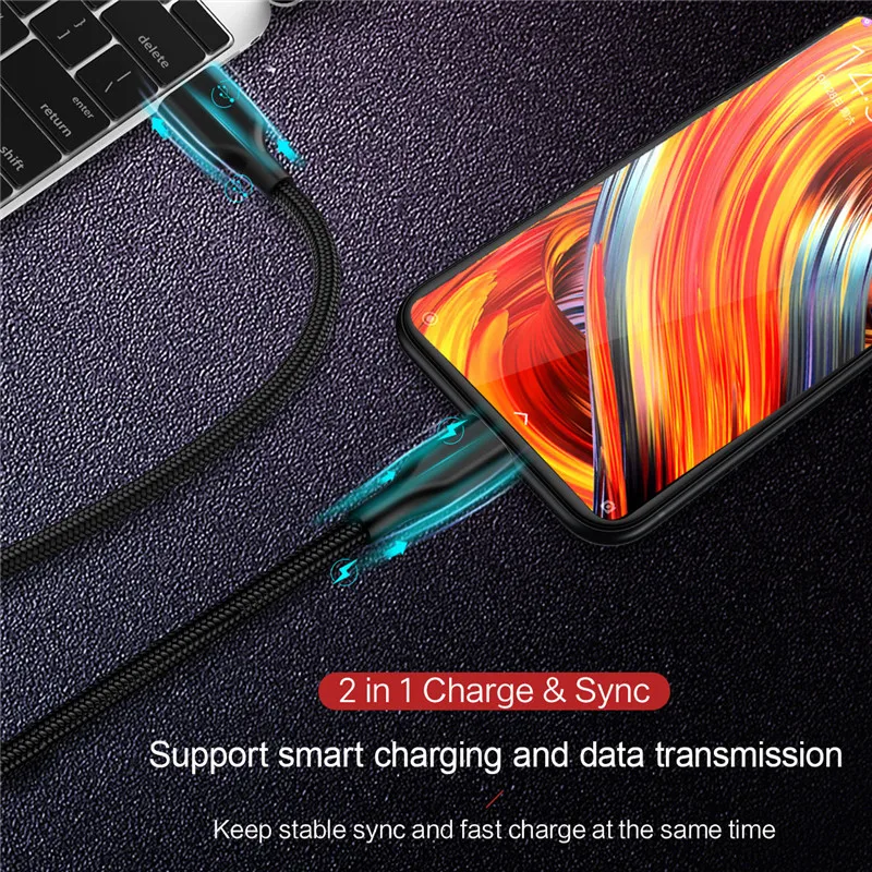 Usb type-C кабель 3A для huawei samsung Xiaomi Redmi Note 7 K20 Pro мобильный телефон Быстрая зарядка USBC type-c провод шнур USB-C зарядное устройство