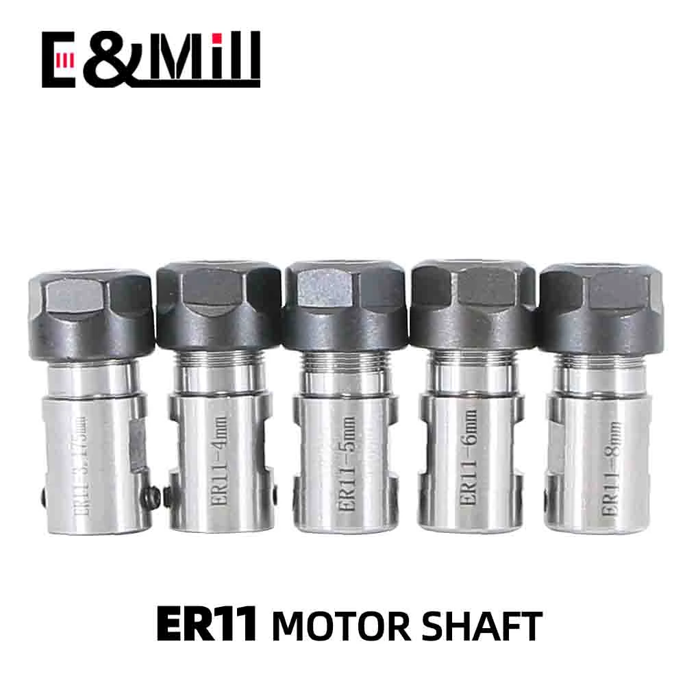 C16 Er11 Diy Motor Shaft Tool Holder Er Post Spindle 3.175mm 410mm For
