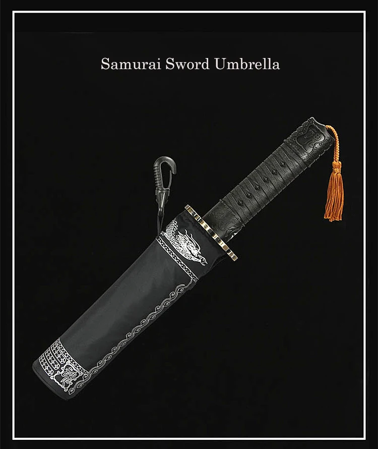 Parapluie manche katana de samouraï sabre