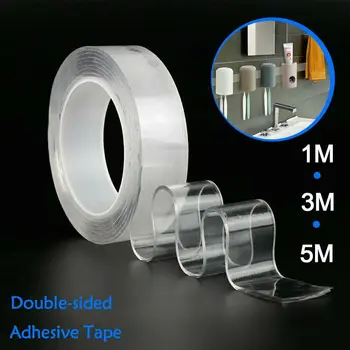 

1M/3M/5M Reusable Multi-Function Nano Magic Tape Transparent Traceless Fixed Double-Sided