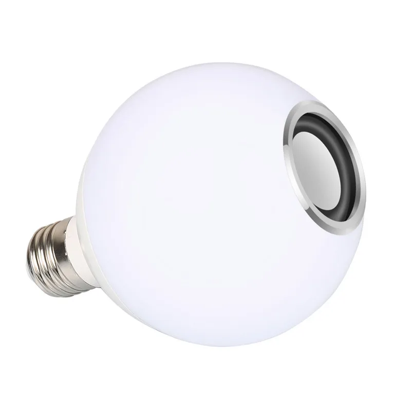 Интеллектуальный E27 RGB белый Bluetooth динамик светодиодный светильник лампа Регулируемый музыкальный светильник беспроводной светодиодный светильник 24 кнопки дистанционного управления