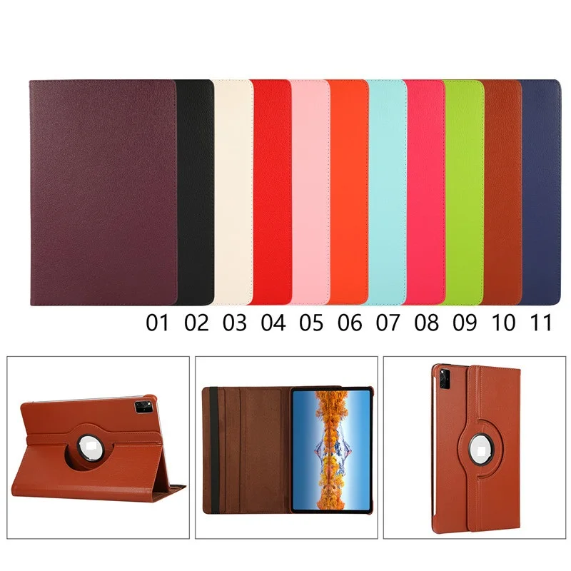 Premium PU Leather Rotating Case for 12.6 Tablet - Solid Protection Cover
