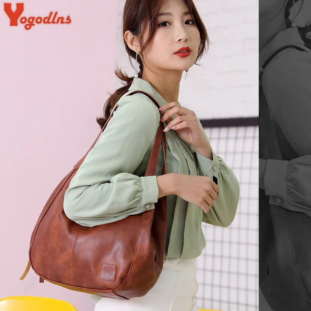 Yogodlns Vintage Women Hand Bag Designers Luxury Handbags Women Shoulder Bags Female Top handle Bags Fashion