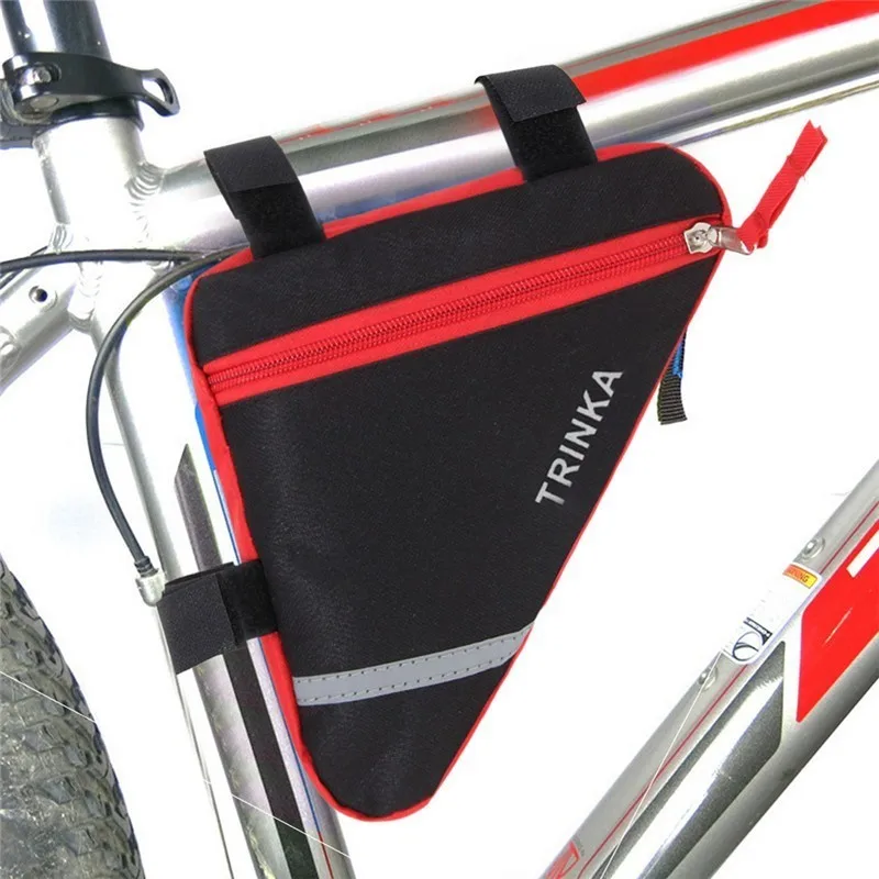 Bike Bag Triangle Waterproof Bicycle Front Tube Frame Pouch Saddle Case Tool Kit