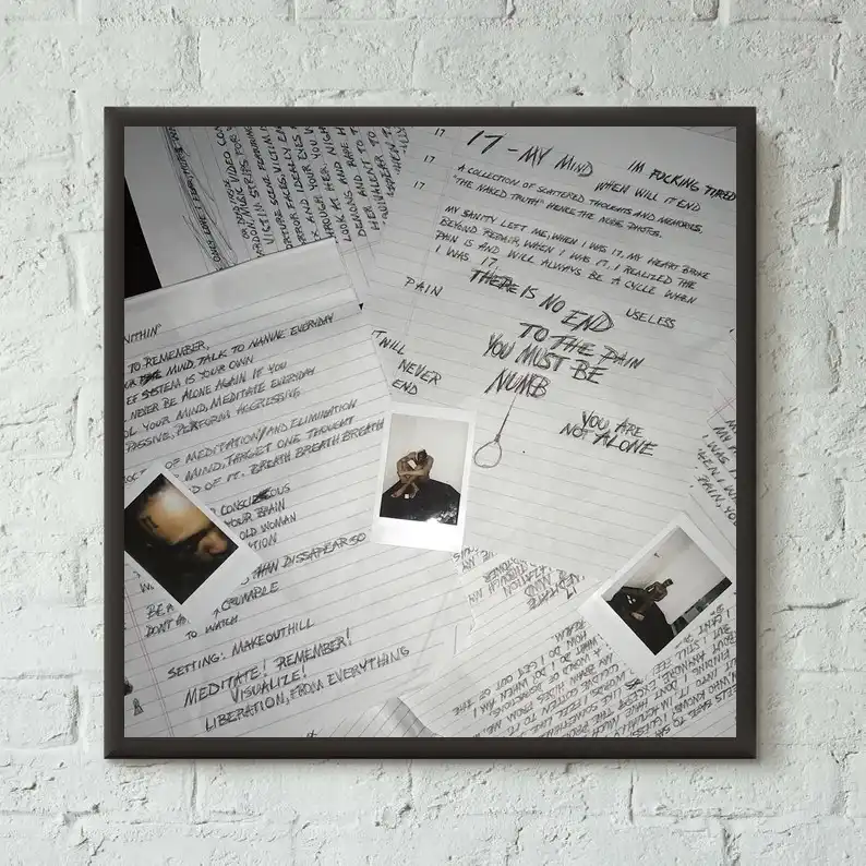 XXXTENTACION 17 хип хоп музыкальный альбом Обложка художественный холст постер