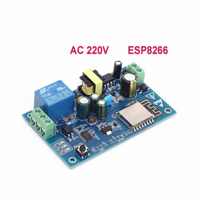 

A23-- AC 220V ESP8266 WIFI Relay Switch Remote Control Smart Home IOT Transmission Relay Module Board for arduino