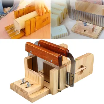 

3pcs Professional Adjustable Handmade Wood Soap Mold Slicer Tools Kits Set