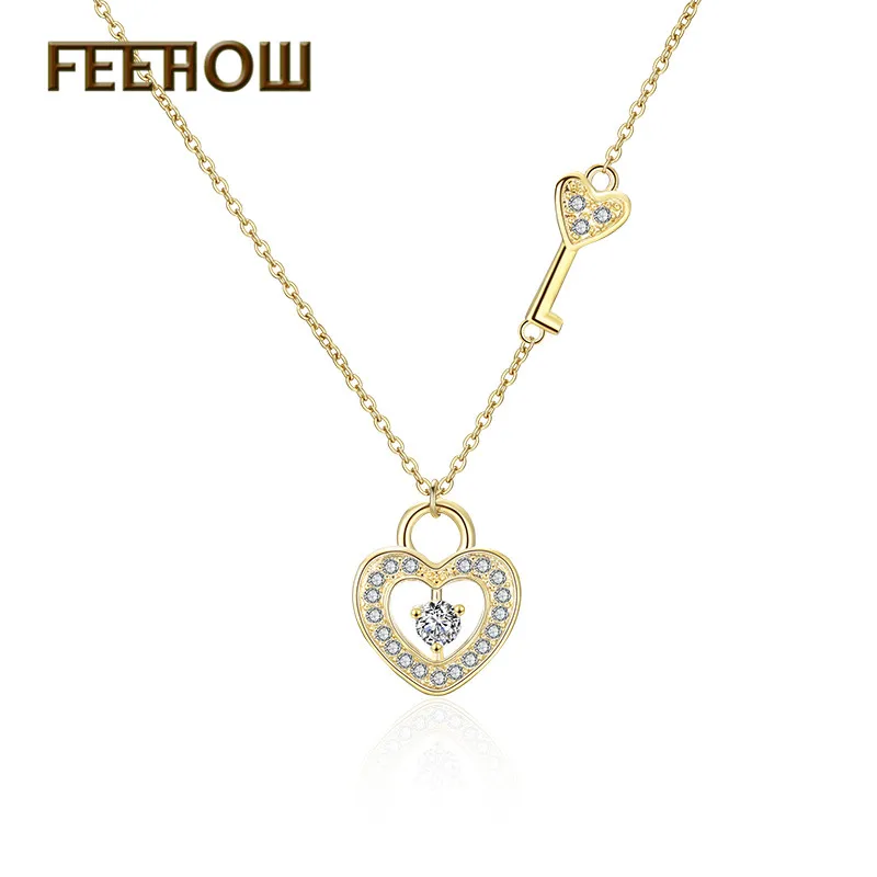 FEEHOW ювелирные изделия для лучших друзей головоломка BFF ключ замок компас Чи