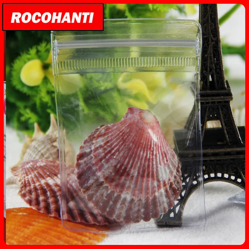 

200x Festive Party favor Grip Self Press Seal Zip Lock Clear Plastic Bag Pvc Bag With Zipper for jewelry