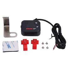 Voltímetro da motocicleta indicador de temperatura tensão display com carga usb para yamaha koso honda kawasaki ducati ktm