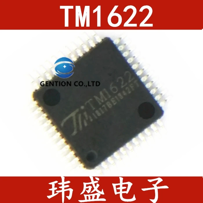 

10 шт. TM1622 QFP-64 7*7 мм светодиодный дисплей драйвер чип IC в наличии объем 100% новый и оригинальный