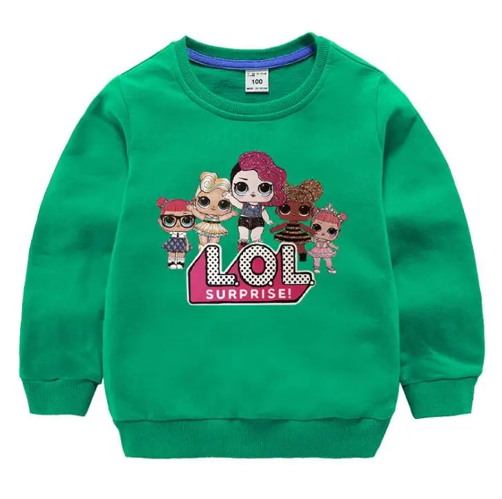 

Toddler Kids Girl Lol T Shirt Spring Baby Cotton Tops Cartoon Tees Clothes Child Clothing Doll T-shirts Long Sleeve Casual Wear
