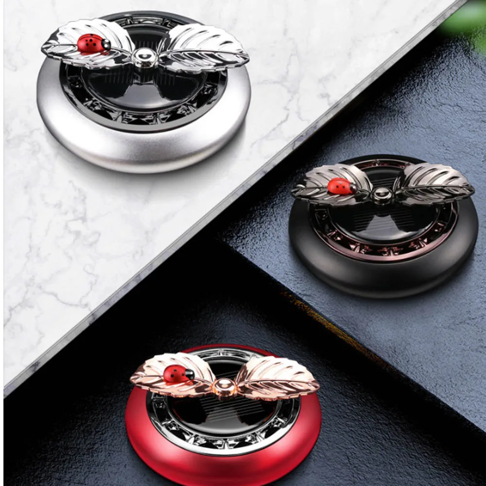 Car Aromatherapy Air Perfume Ornament Solar Solid Fragrance Interior Decoration Auto Smell Essential Oil Car Diffuser Perfume