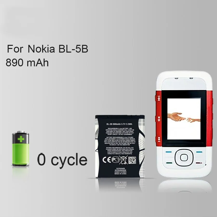 Аккумулятор PINZHENG для телефона Nokia BL 5B 5300 BL5B 5320 7360 6120C 3220 сменный аккумулятор 5B|bl 5b
