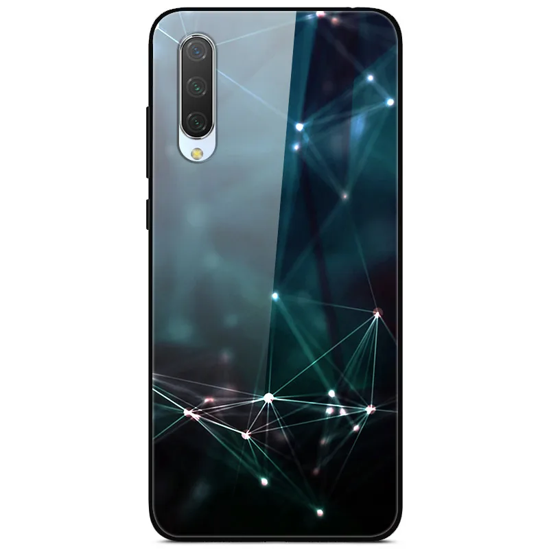 Для Xiaomi mi A3 чехол милый аниме силиконовый оправа закаленное стекло задняя твердая Крышка для Xiaomi mi A3 A 3 mi A3 чехол для телефона - Цвет: 8