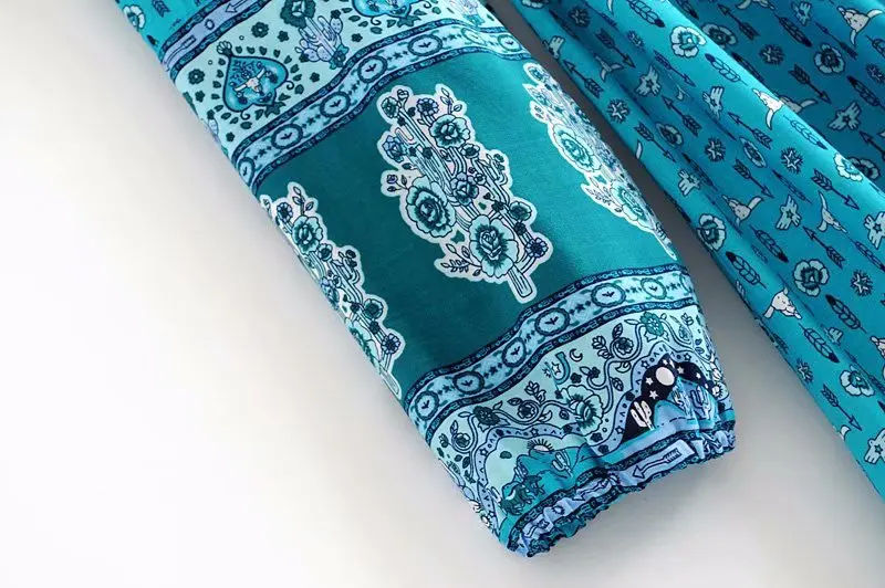 KIYUMI женское платье из вискозы с принтом головы козла, новинка, Даллас, игра, длинный рукав, v-образный вырез, бохо, Регулируемая Талия, Повседневное платье средней длины