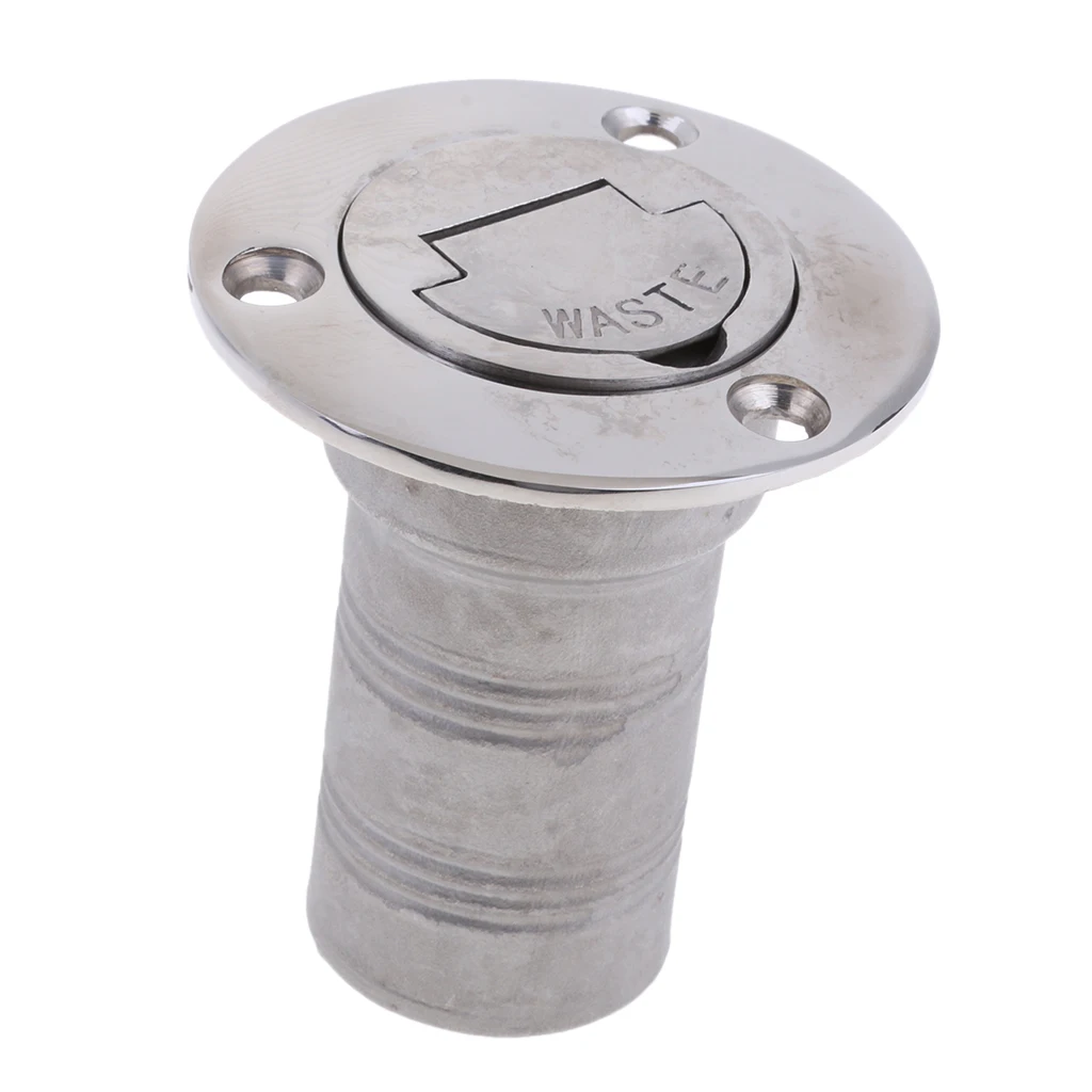 Boat Deck Fill/Filler Cap Keyless 38mm (1-1/2'' ) Waste - 316 Marine-Grade Stainless Steel