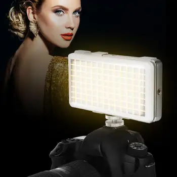 

NiceFoto LED Video Light SL-80A CRI96 104 LED Double Color Temperature 3200K-6500K Dimmable Pocket Photography Light