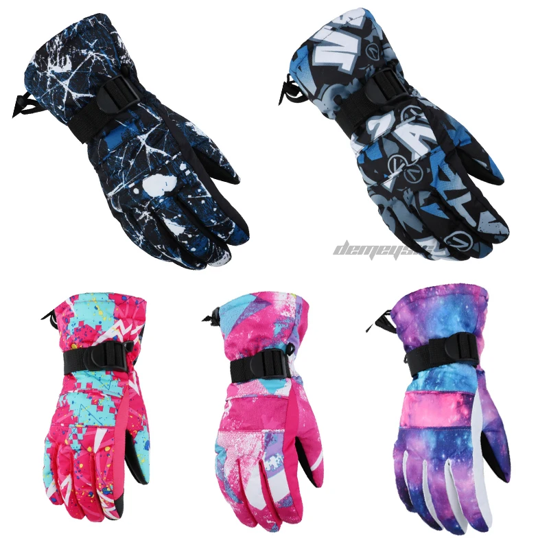 Men Women Winter Sport Waterproof Gloves Touch Screen Skiing Gloves Skateboard Snowboard Ski Non-slip Gloves Mittens