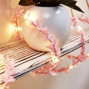 

LED String Lights 5M/10M Christmas Leaf Twine USB Operated Fairy Night Lights Indoor Outdoor Xmas Home Party Wedding Decoration