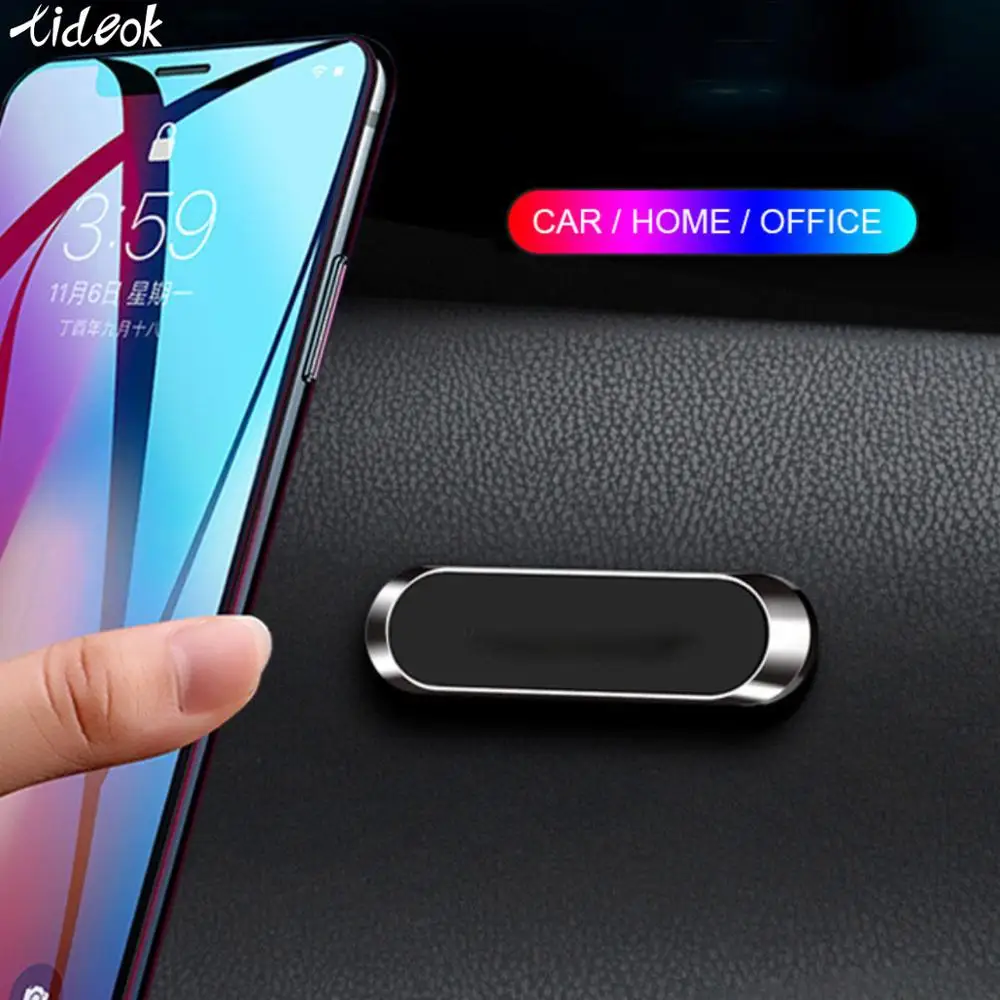 

2019 latest mini magnetic strip magnetic machine bracket for iPhone Huawei Samsung bedroom wall magnetic mobile phone holder