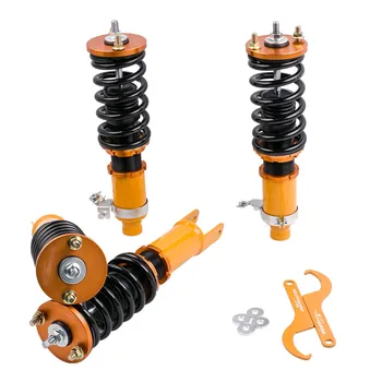 

4pc Coilovers Spring Suspension Struts Shock Absorber Kit For Honda Civic 1996-2000 EK EK2 EK3 EJ EM Adj Height front rear
