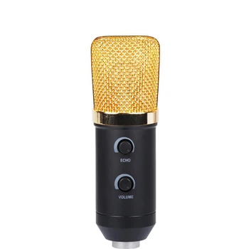 

Cardioid Condenser Studio XLR Microphone with Bracket, Clip, USB Condenser Microphone, Volume Control for Recording on Computer