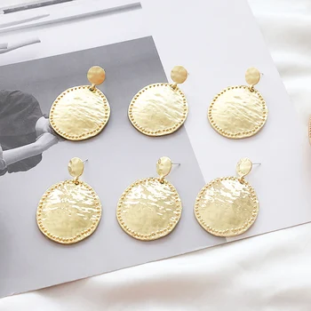 

4pcs Europe And The United States Exaggerated Retro Irregular Oval Earrings Earrings Diy Manual Earrings Material Accessories