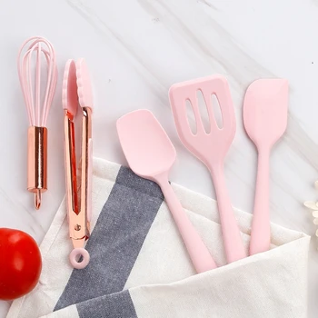 

5pc Kitchen Accessories Silicone Kitchenware Set Household Kitchen Cookware Silicone Bake Ware Mini Baking Tool For Baby Feeding