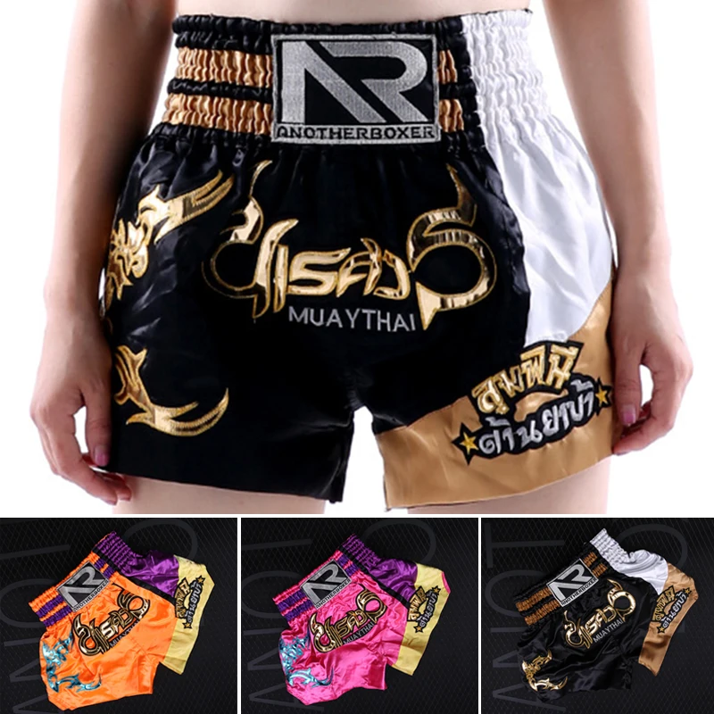 

Quick Dry Boxing Shorts Men Women Printing MMA Shorts Kickboxing Fight Grappling Pants Tiger Muay Thai Breathable Boxing Trunks