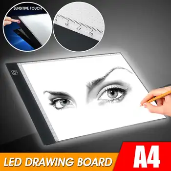 

Ultra Thin A4 LED Light Pad Artist Light Box Table Tracing Drawing Board Pad Diamond Painting Embroidery Tools Copy Pad