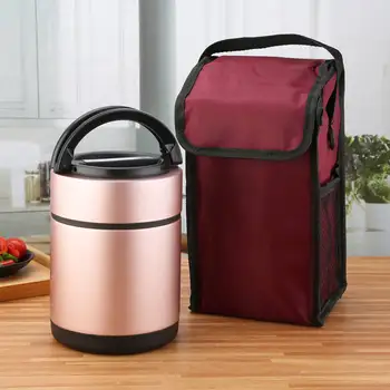 

Stainless Steel Vacuum Insulation Lunch Box Adult Student Lunch Box Bento Box 3 Layer Insulation Barrel Large Capacity Pot Box