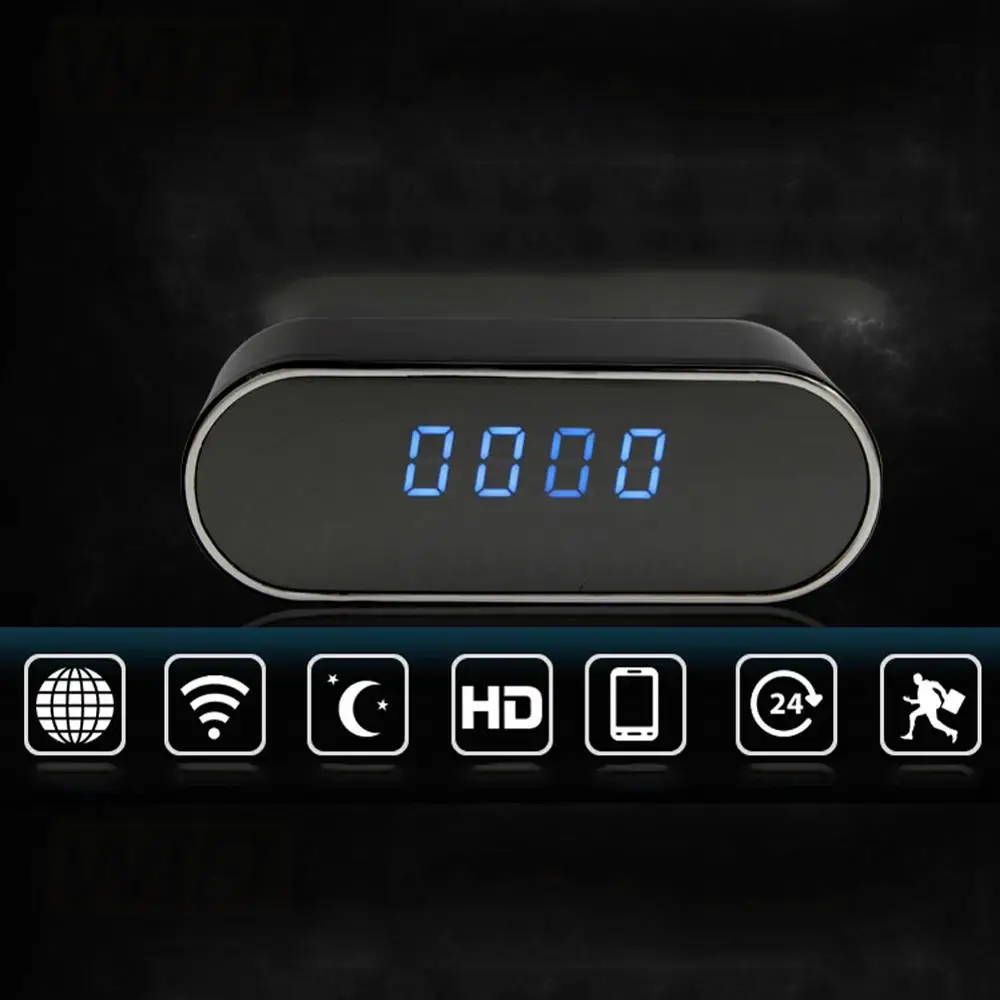 

WIFI Korean version of the oval clock Z10 wireless HD mirror alarm clock multi-function bedside clock