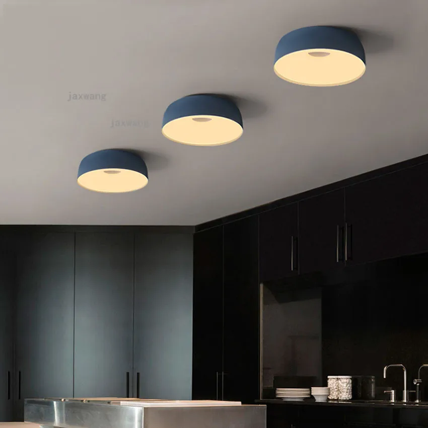 

Nordic Macaron Ceiling Lighting Restaurant Hanglamp Modern LED Round Ceiling Lights Ceiling Bedroom Light Fixtures
