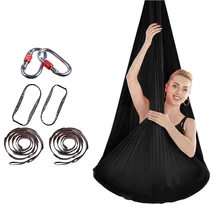Спортивный воздушный анти гравитационный с цепями карабины обучение многофункциональный инструмент качели эластичные ремни Йога гамак комплект Летающий