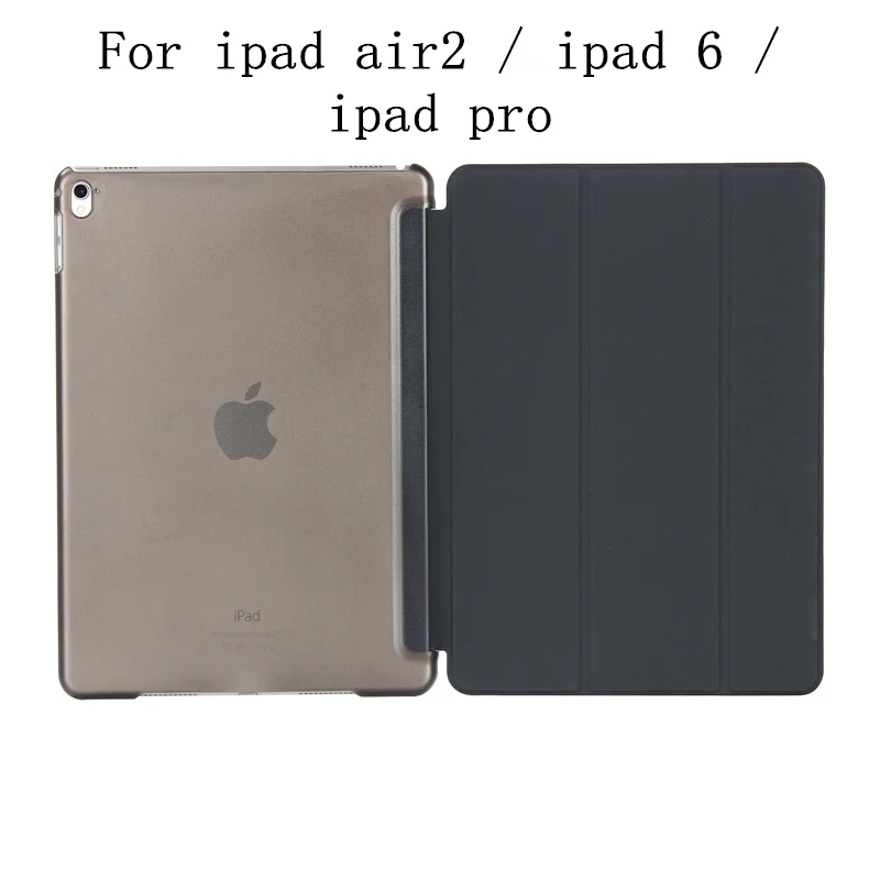 Luxury Tablet Shockproof Smart Leather Stand Case Cover for Apple Ipad Pro 9.7 Inch IPad Pro 10.5 I Pad 5 6 Air 1 2 Coque - Цвет: For ipad air2 black