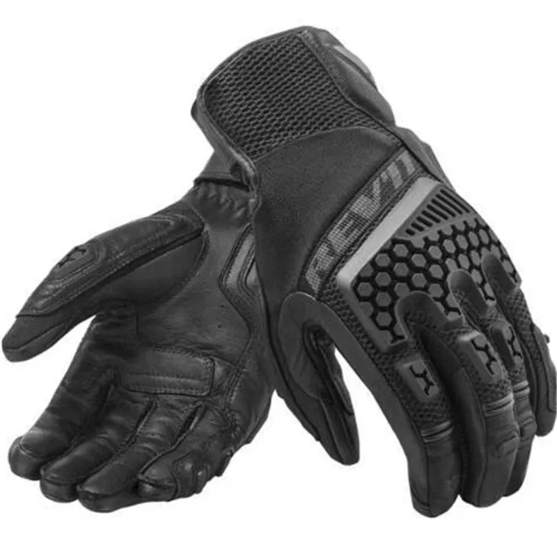 

Motorcycle Racing Gloves REVIT Sand 3 Genuine Leather Motorbike Gloves guantes moto Motocross Adventure Touring Ventilated Glove