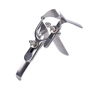 1PC Vagina Expansion Device Adult Genitals Anal Stainless Steel Vaginal Dilator Colposcopy Speculum Feminine Products 2